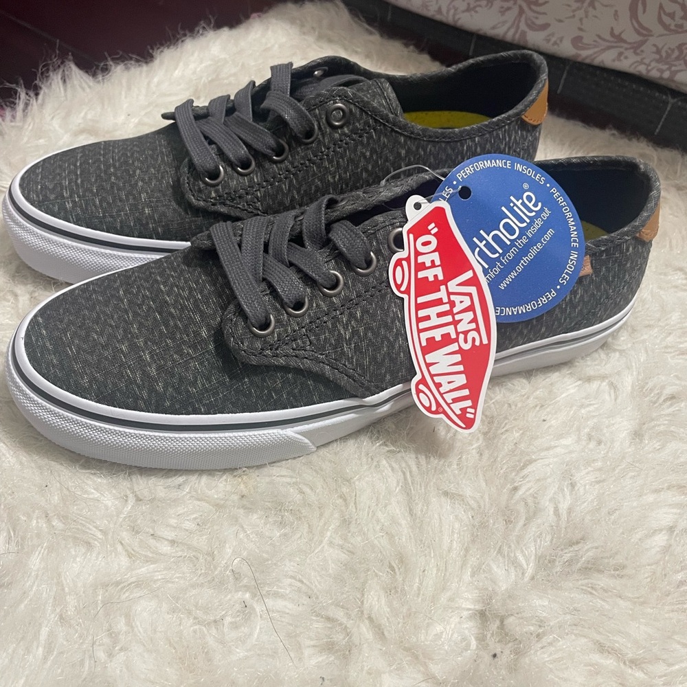 New Vans Charcoal Canvas Sneakers Ortholite